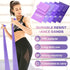 Resistance Bands Set, 5 Pcs Elastic Stretch Bands for Yoga Pilates Fitness Stretching Strength Training