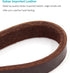FAIRWIN Leather Short Dog Leash - 16" Short Traffic Lead for Large Dogs Training and Walking (3/4" x 16", Brown)