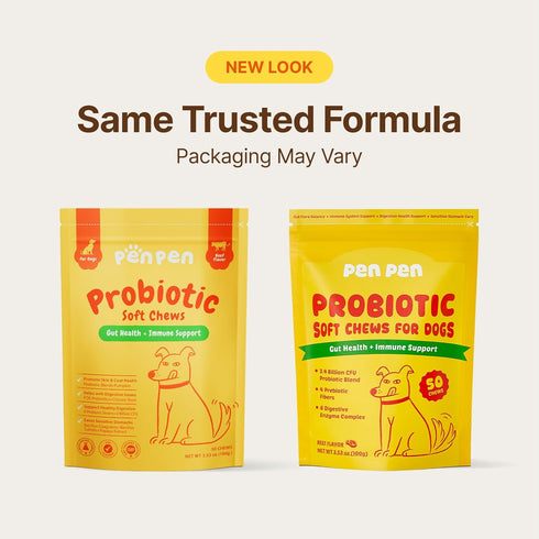 Immune 50ct) PENPEN Probiotics for Dogs, Dogs Probiotics for Digestive Health, Multi-Probiotic and Enzyme Blend Promote