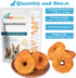 Dog Treats, Long Lasting for Large Dogs, Clean Teeth, Chicken Wrapped Rawhide Donuts, 0.5lb