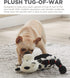 Outward Hound Thunda Tugga Cow Plush & Squeaky Dog Tug Toy