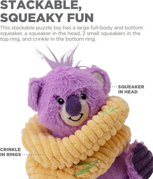 Outward Hound Ringamals Koala Interactive Plush Dog Toy Puzzle