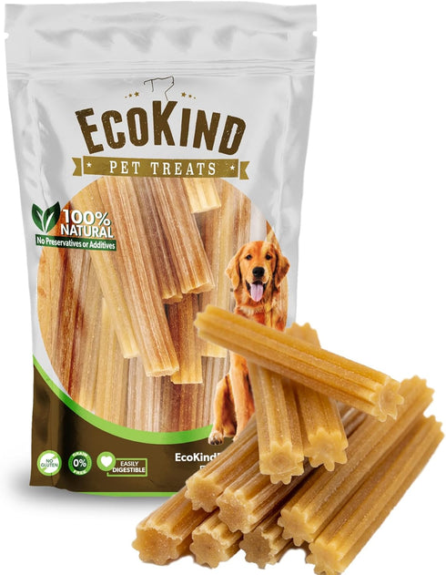 EcoKind Pet Treats Premium Gold Chicken Flavored Churro Chews, 10 Sticks for Small to Large Dogs