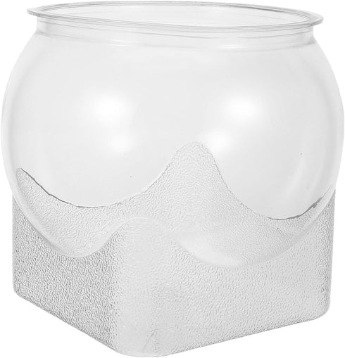 HOOWIFFY Desktop Ecological Fish Tank Aquarium Bowl, Shatter-Resistant Plastic Fish Container with Micro