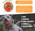 Indestructible Dog Balls for Aggressive Chewers - Floating Bouncy Balls for Small Breed Dogs - 2.5" (4 Pack)