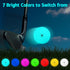 THIODOON Glow in The Dark Golf Balls - Light Activated LED Golf Balls, 7 Colors, 6 Pack for Night Golfing