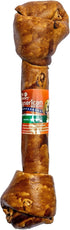 Pet Factory American Beefhide 12" Knotted Bone Dog Chew Treat, Peanut Butter Flavor, 1 Count/1 Pack