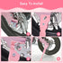 Pink Kids Bike Kickstand for 12 14 16 18 20 Inch Wheels, Rear Side Kickstand for Bicycles