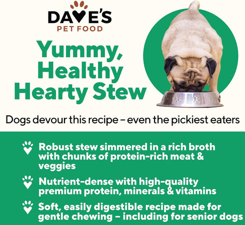 20 13.2 oz (12 Pack) Dave's Pet Food Stewlicious Canned Dog Food with Gravy (Shepherd's Pie with Lamb & Beef), Made