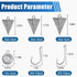 Surf Saltwater Fishing Tackle Kit, 36PCS Surf Fishing Leader Rigs with Pyramid Sinkers, Fishing Wire Leader, Circle