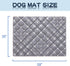 Dog Crate Mat, Ultra Soft Washable Dog Bed Mat with Anti-Slip Bottom, Cute Prints, 59" X 35"