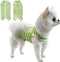 TONY HOBY Dog Pajamas, Summer Sleeveless Jumpsuit with Green Stripes for Small Medium Dogs, White & Green, XL