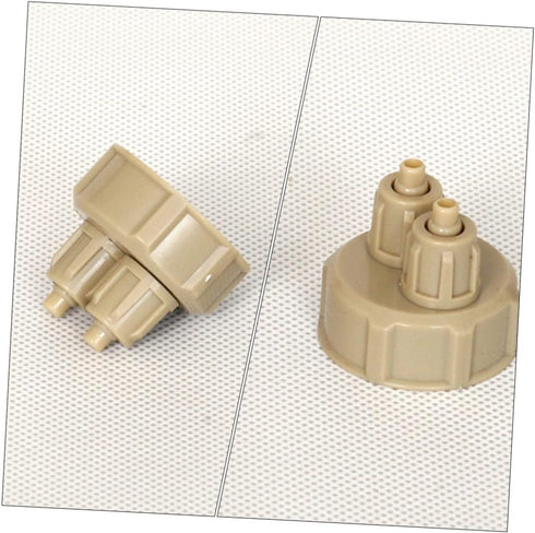 12 Pcs DIY Reactor Air Fittings for Aquarium Accessories, Co2 Generator Bottle Cap, Plastic Bottle Co2 Diffuser