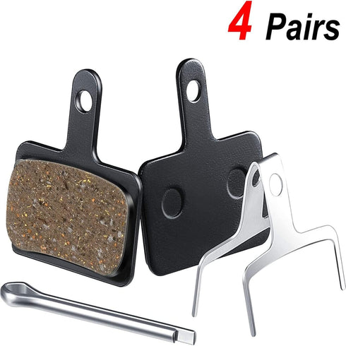 Zonon 4 Pairs Bike Brake Pads, Compatible with TRP Tektro Shimano Deore High-Performance Mountain Bike Disc Brakes