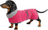 Geyecete Dachshund Sweaters for Dogs - Perfect Winter Coat with Padded Fleece Lining in Pink-M