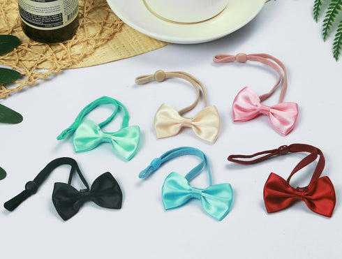 6 Pieces St. Patrick’s Day Chicken Bow Ties, Chicken Collar, Rooster Collar, Small Animal Bow