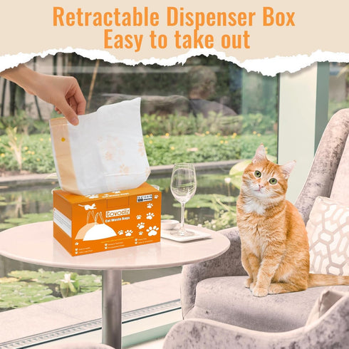Covociiz 100 Pack SC01/C02/LR01 18.5" 12.6" Cat Litter Box Liners, Compatible with MeoWant Litter Bags, Extra Thick