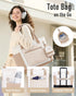 40oz Commute, Wandering Nature Bow Tote Bag for Work Fits Tumbler, Yoga Bag with Wet Pocket & Yoga Mat Pocket, Gym