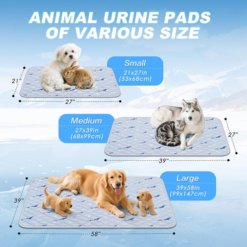 Summer 21"x27" Dog Cooling Mat, Cooling Mat for Dogs, Breathable Dog Bed with Non-Slip Design, Portable & Washable Pet