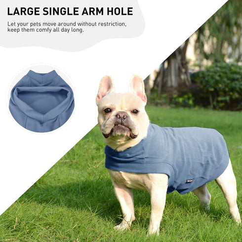 Soft Fleece Dog Sweatshirt - Warm Dog Sweaters for Small Medium Dogs, Cold Weather Pet Sweaters