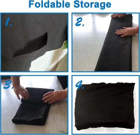 Easily Pocket,68" Good Night Bird Cage Cover for Large Bird Cage with Play Top with Storage