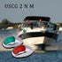2 10-30 1 Pontoon Navigation Lights Red and Green Bow Light LED Marine USCG NM Waterproof Volt Pair For Boat (Vacuum
