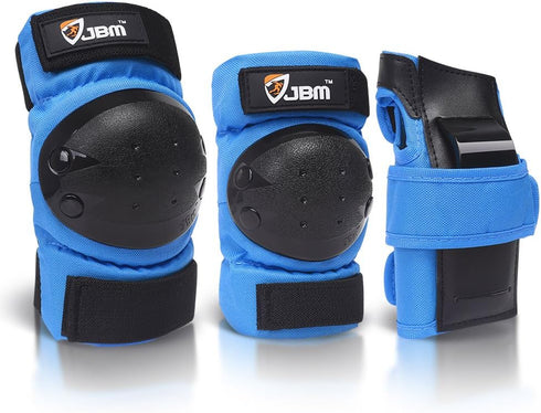 JBM Adult & Kids Knee Pads Elbow Pads and Wrist Guards for