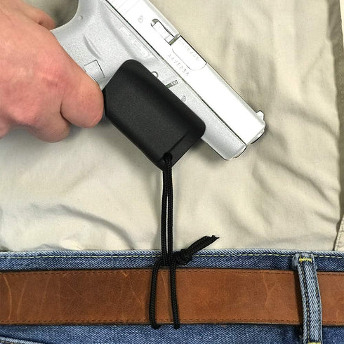 Trigger Sheath Black Trigger Guard Holster with Paracord - Minimalist Pocket Safety Cover for Glock, Ruger, More