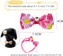12pcs Pet Bowties Dog Bow Ties with Adjustable Neckties, Glittery Rhinestone Collar for Small Medium Pets