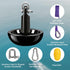 AmarinePlay PWC,5/8/10/12/15lbs Mushroom Anchor Kayak Anchor Kit for Small Boat Canoe Paddle Board SUP Jet Ski Marine