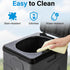 ZENFUN Portable Camping Toilet, Foldable Toilet for Adults, Porta Potty with Thick Black Garbage Bag for Outdoor