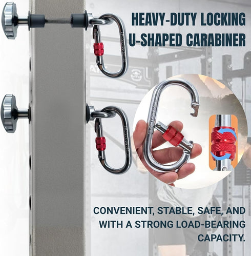 Juglok 2pcs 2"x2" 3"x3" (1/2" 1" Power Rack Attachments,Fits & Frames & Holes) ,Squat Rack Attachments for Strength
