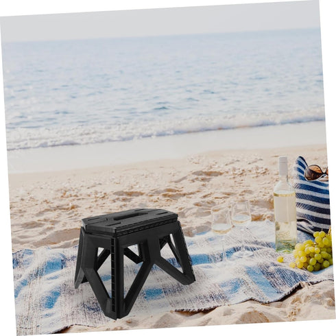 Packable Happyyami Collapsible Camping Stool Portable Folding Chair Entryway Bench Step Stool for Boys and Girls