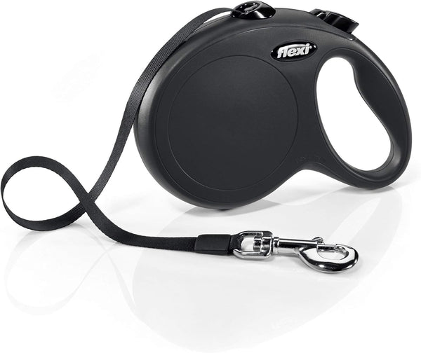 Flexi New Classic Retractable Dog Leash, 16 ft, Large, Black