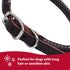 Coastal Pet Circle T Latigo Leather Round Dog Collar, 3/8" x 12" - Handcrafted Comfortable Pet Collar