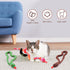 CiyvoLyeen Interactive Catnip Toys - Set of 3 Snake Cat Toy for Indoor Cats, Novelty Gift for Cat Lovers