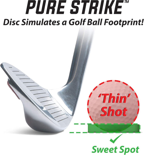 GoSports Golf Pure Strike Training Discs 24 Pack - Eliminate Thin Shots!