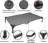 Veehoo Cooling Elevated Dog Bed, Portable Raised Pet Cot with Washable Mesh, Durable Dog Cots Bed for Indoor & Outdoor