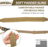 Quick Adjust 2 Point Rifle Sling with HK Hook, Soft Shoulder Pad, Traditional Sling for Rifle, Shotgun, Camera,