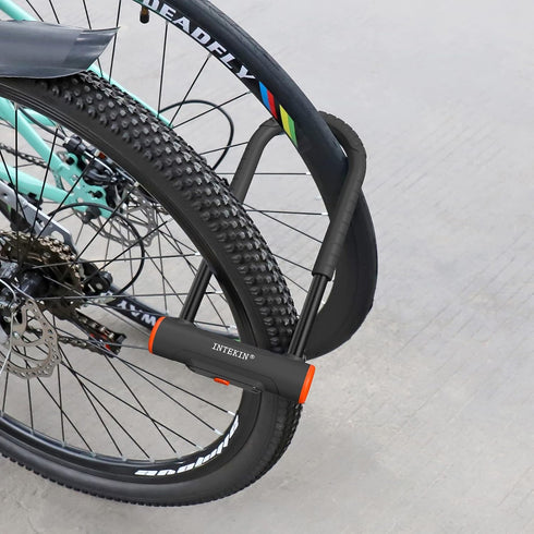 Heavy Duty Bike U Lock with 16mm U Lock and 5ft Length Security Cable, Sturdy Mounting Bracket for Bicycle, Motorcycle