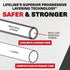 Lifeline Variable Resistance Trainer Kit - Adjustable Resistance Level Bands, Includes Triple Grip Handles, Carry Bag