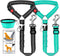 Paercute 3 Piece Dog Car Seat Belt Set - Retractable Adjustable Pet Seatbelts