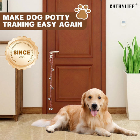 ZGLONG Dog Bells to Go Outside & Puppy Potty Training. Adjustable Dog Door Bell Ring to Go Potty. Handmade with Premium