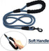 MayPaw Heavy Duty Rope Dog Leash, 3/4/5/6/7/8/10/12/15 FT Nylon Pet Training Leash, Navy