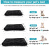 42 Inch Black Dog Crate Bed for Large Dogs, Washable Crate Mats for Dog Cages Up to 90 lbs, Pet Bed Crate Pillows, Tire