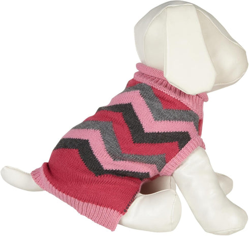 Huxley and Kent Sweater - Herald Stripe, Pink, Large