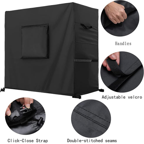 100 43L 22W 32H inch Kovshuiwe Waterproof Qt Rolling Cooler Cart Cover Outdoor Beverage Cart Patio Ice Chest Protective