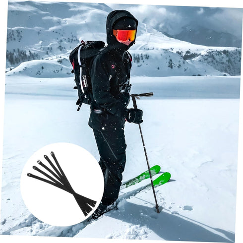 Strap Set of 5 Durable Non-Slip Adjustable Wrist Straps for Ski Poles and Hiking Sticks, Professional Carrying Handle