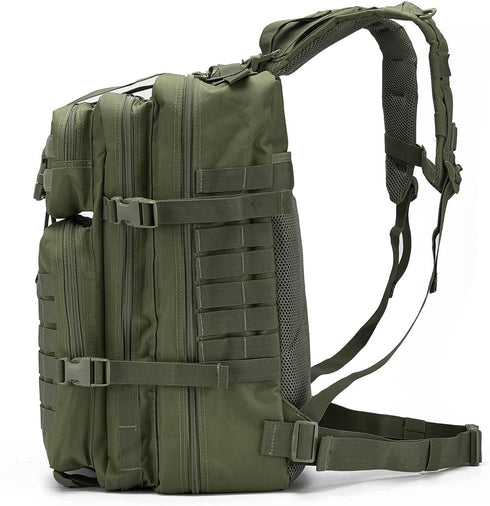 QT&QY 45L Military Tactical Backpack for Men, MOLLE 3 Day Assault Pack, Ideal for Camping, Hiking, Trekking