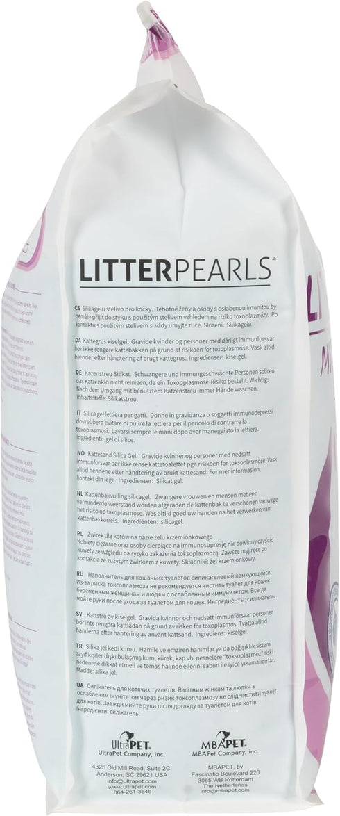 Litter Pearls Micro Crystals Cat Litter, 10.5 lb, Clear with Blue (10610)